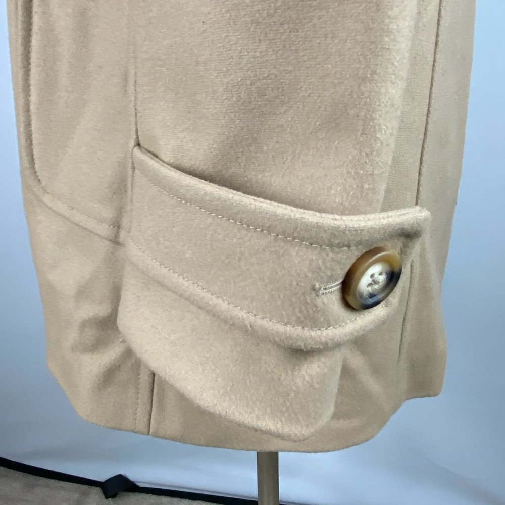 Gap Tan Wool Blend Toggle Button Down Coat Xs - image 5